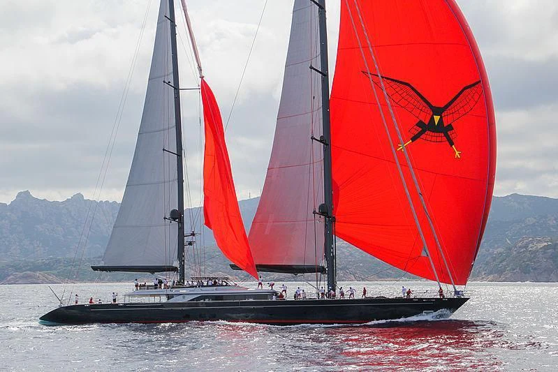 a group of sailboats on the water aboard SEAHAWK Yacht for Sale