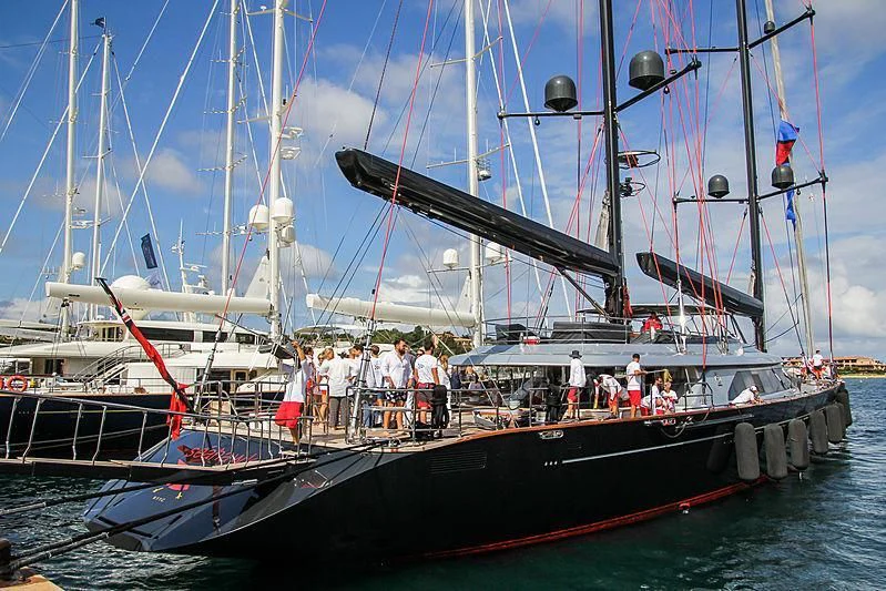 a boat with people on it aboard SEAHAWK Yacht for Sale