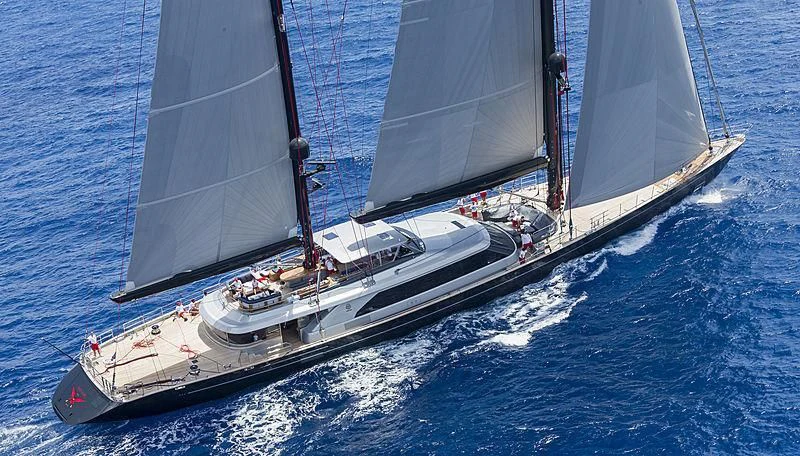 a boat sailing on the sea aboard SEAHAWK Yacht for Sale