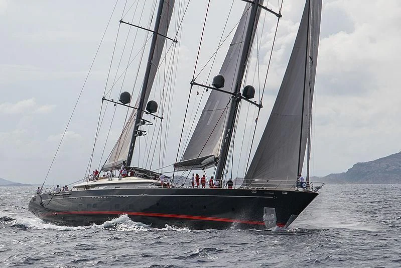 a boat sailing on the sea aboard SEAHAWK Yacht for Sale
