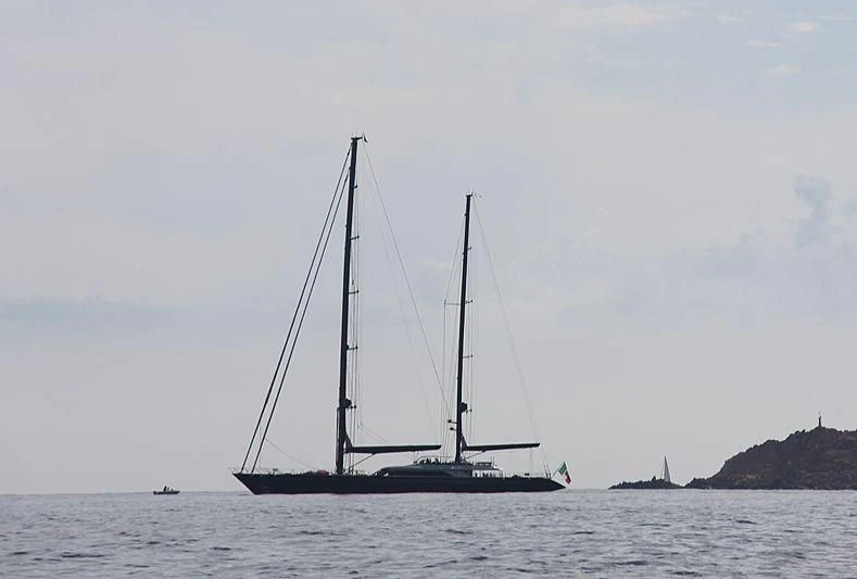 a sailboat on the water aboard SEAHAWK Yacht for Sale