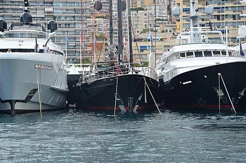 several boats are parked in the water aboard SEAHAWK Yacht for Sale