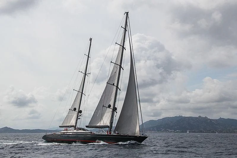 a sailboat on the water aboard SEAHAWK Yacht for Sale