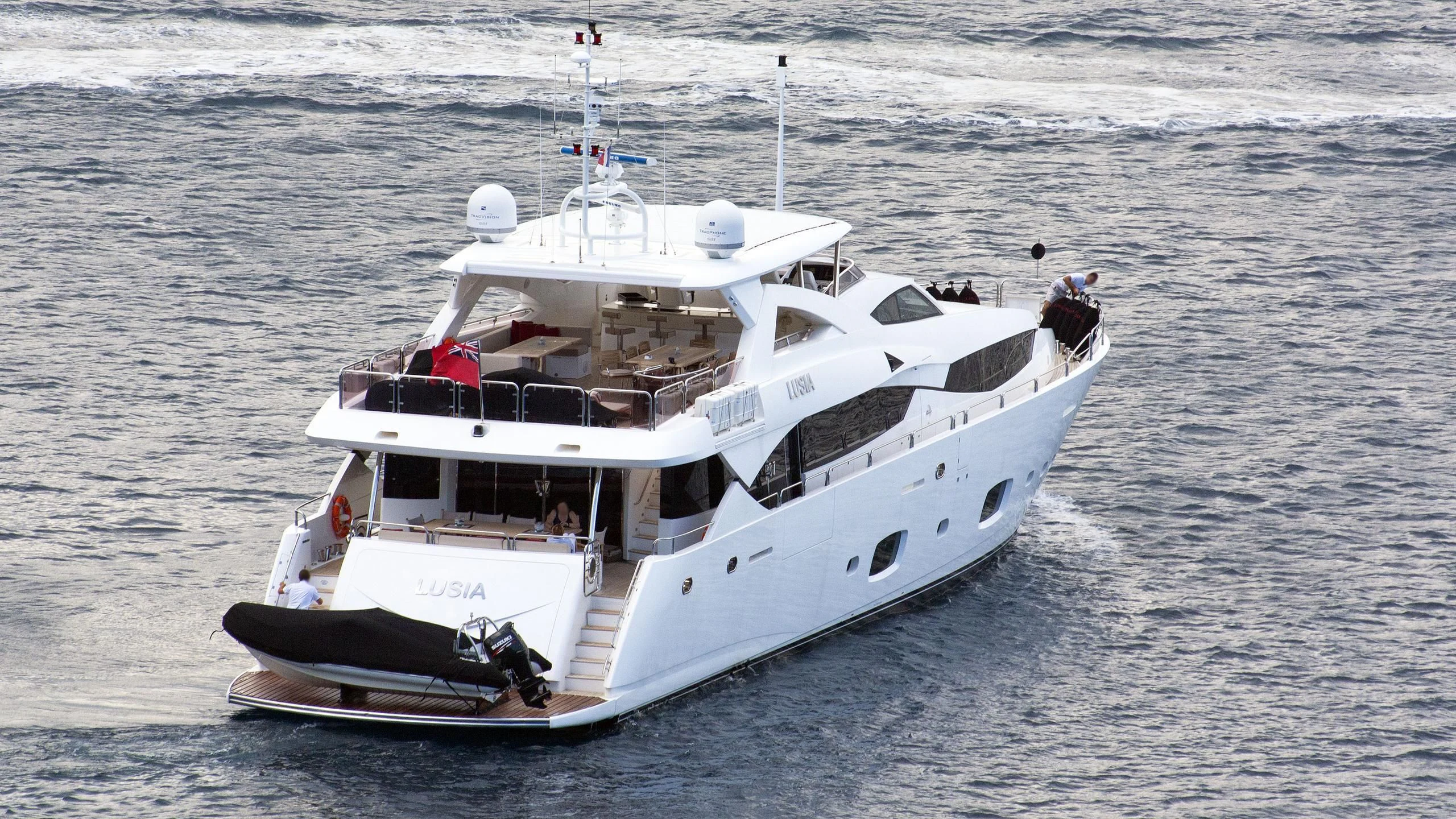 a boat in the water aboard FINAL CUT Yacht for Sale