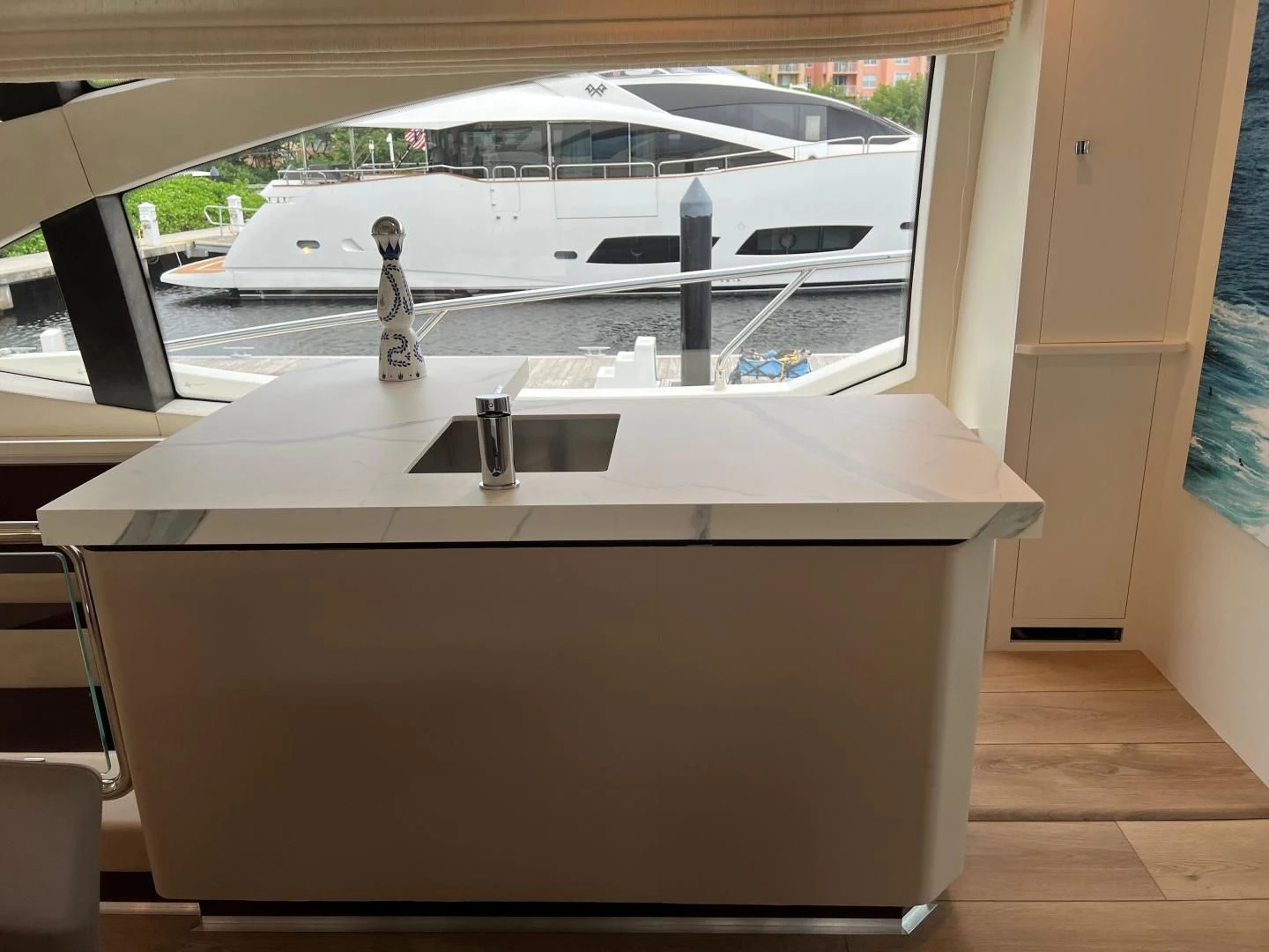 a sink in a room aboard BT2 Yacht for Sale