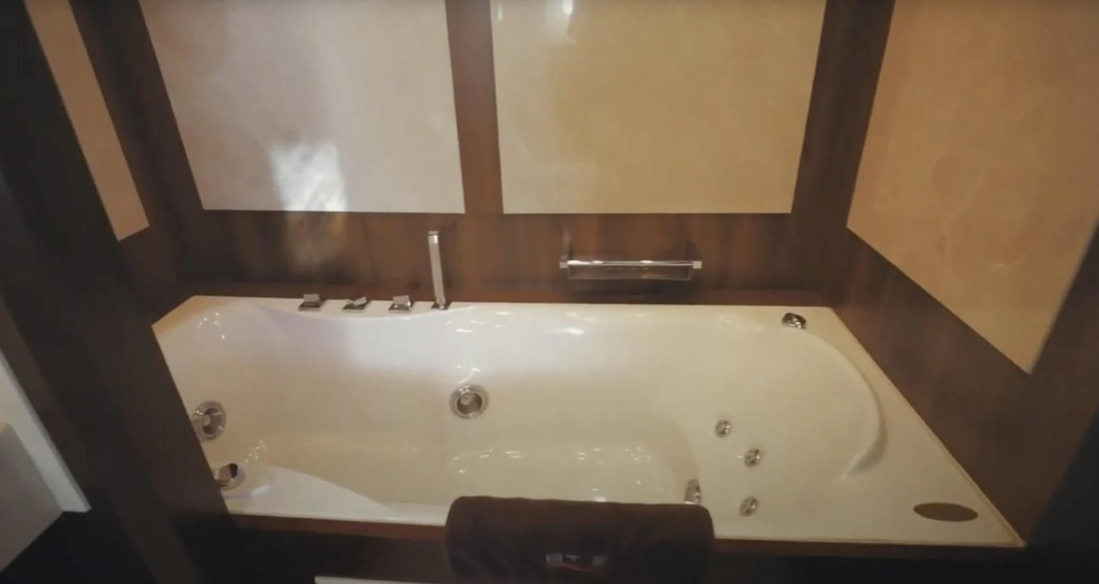 a white bathtub with a sink aboard BT2 Yacht for Sale
