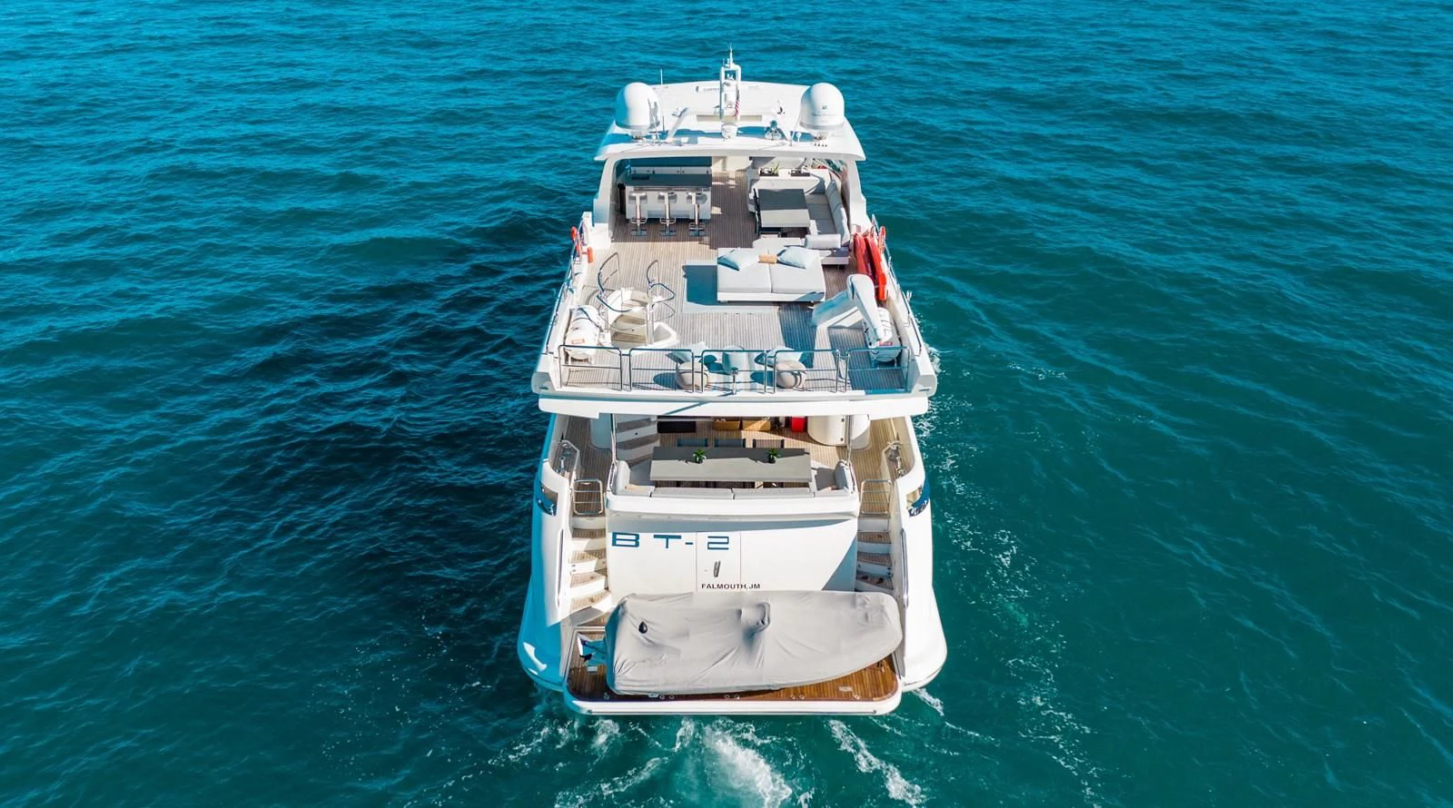 a boat on the water aboard BT2 Yacht for Sale