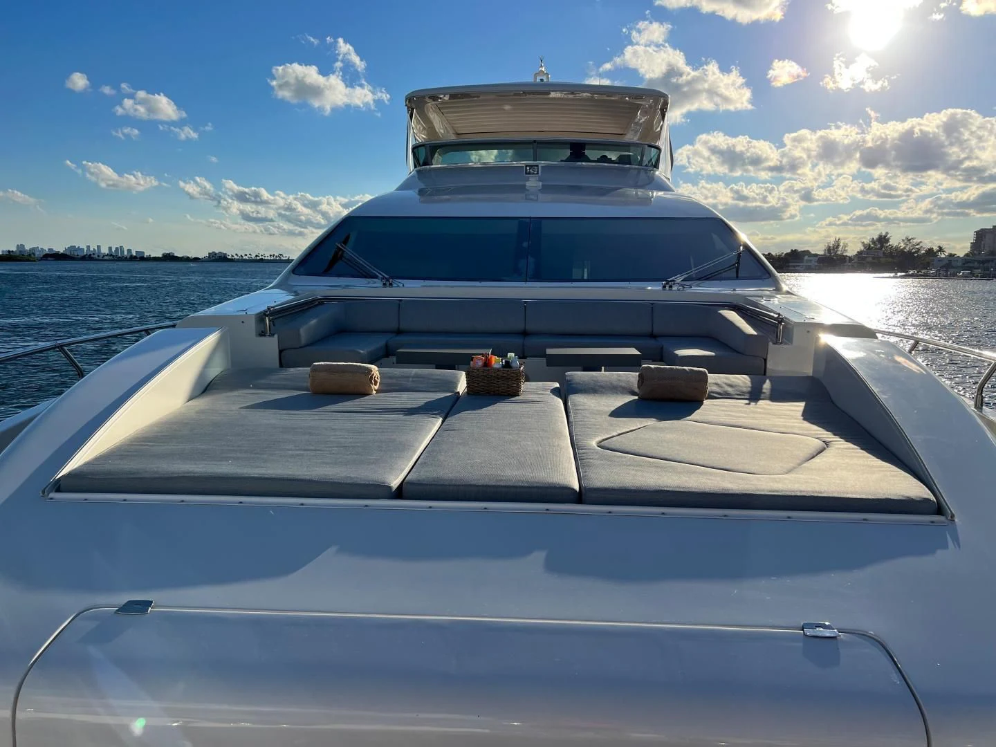 a boat on a water body aboard BT2 Yacht for Sale