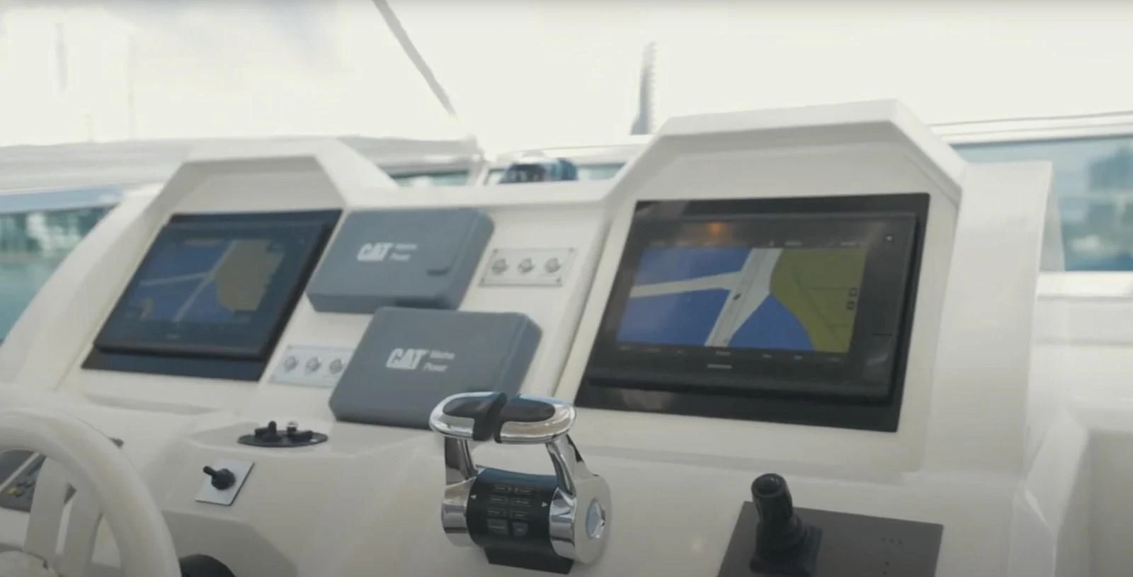 a group of electronic devices aboard BT2 Yacht for Sale