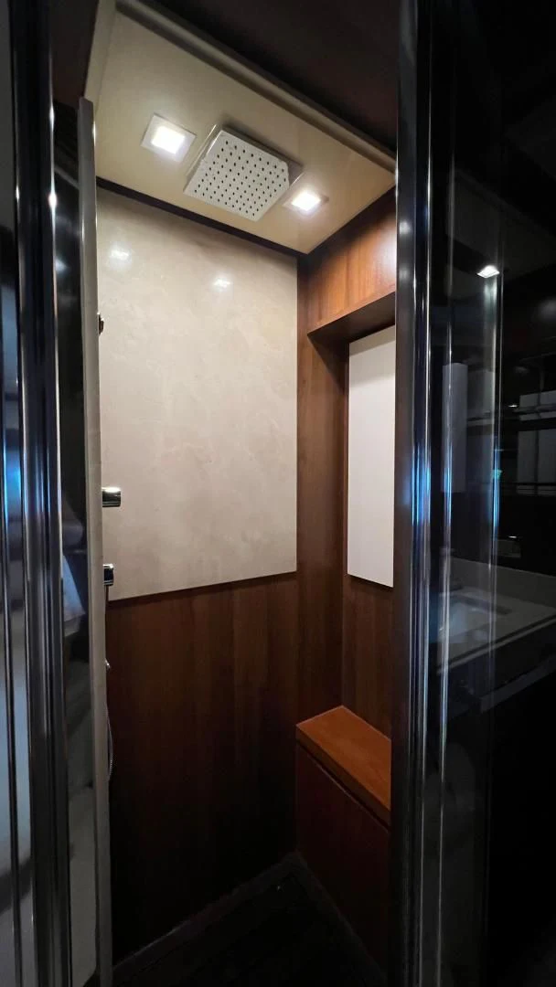 a door with a light on it aboard BT2 Yacht for Sale