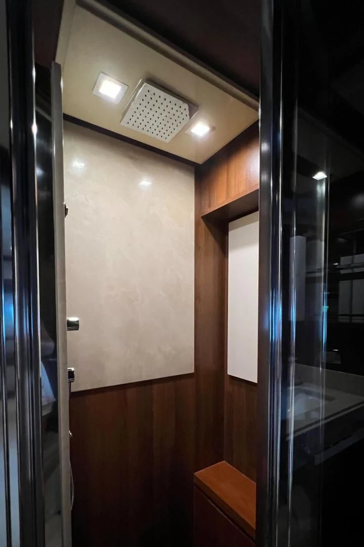 a door with a light on it aboard BT2 Yacht for Sale