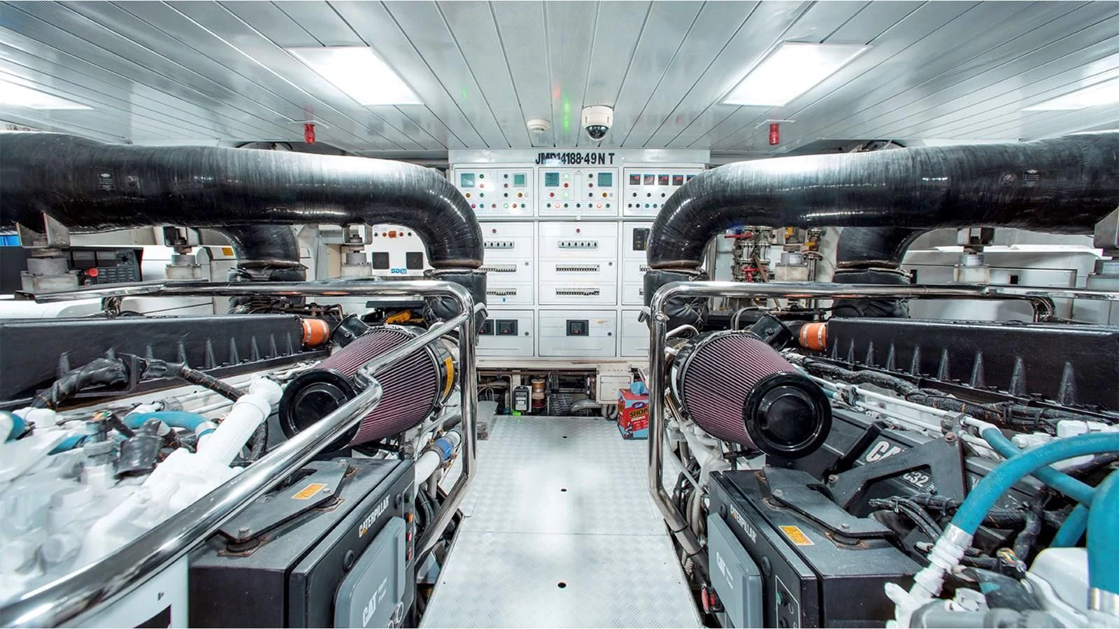 a room with machinery aboard BT2 Yacht for Sale