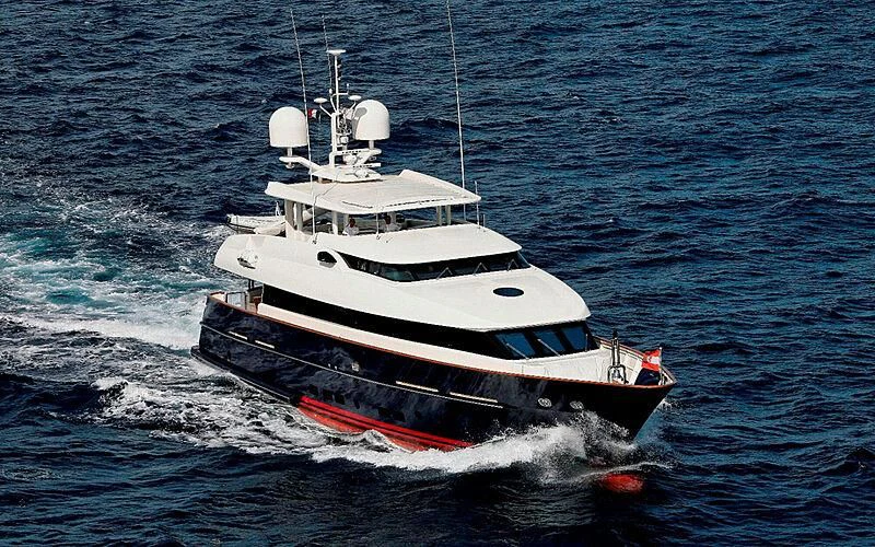 a boat in the water aboard CONTESSINA Yacht for Sale