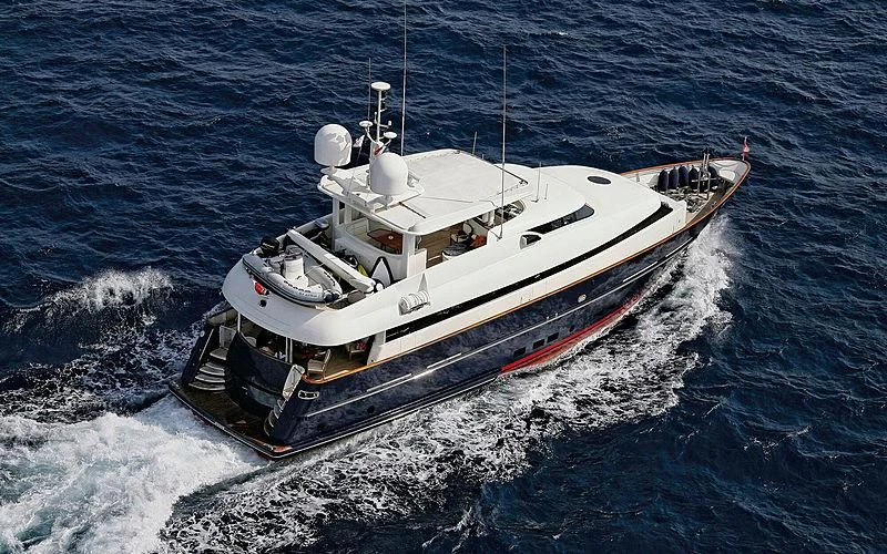 a boat on the water aboard CONTESSINA Yacht for Sale