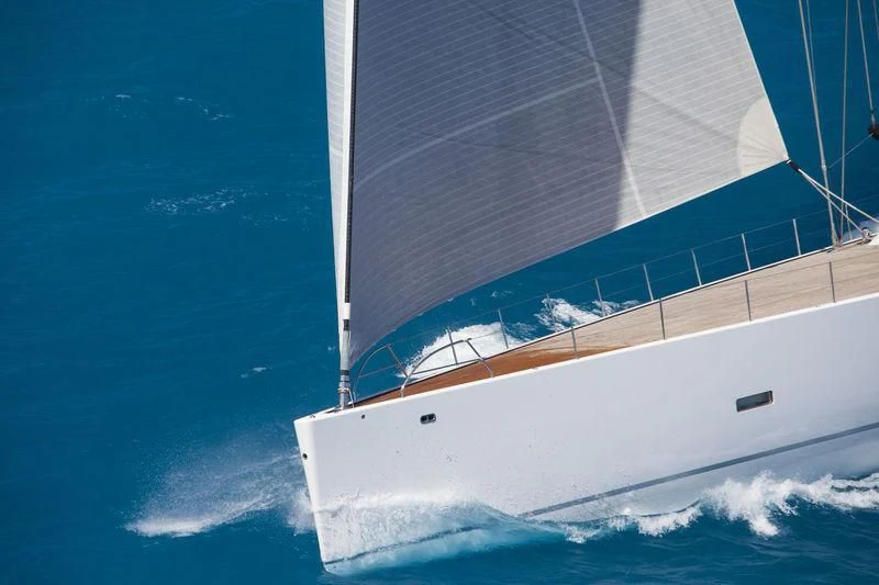 a boat on the water aboard UNFURLED Yacht for Sale