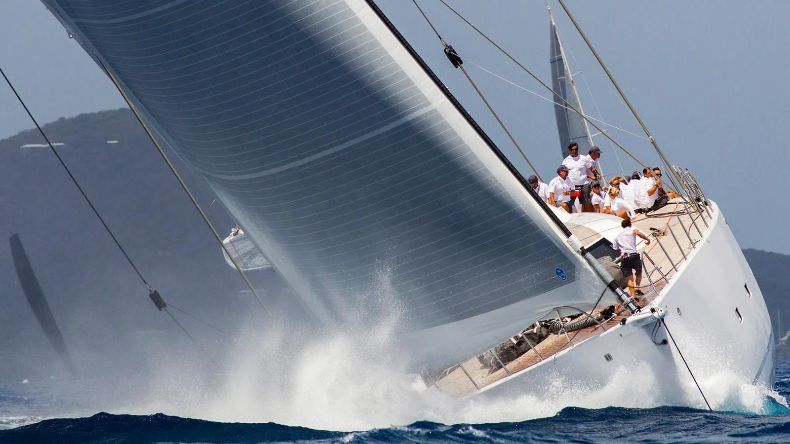 a group of people on a boat aboard UNFURLED Yacht for Sale