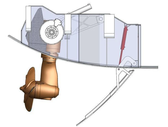 diagram, engineering drawing aboard UNFURLED Yacht for Sale