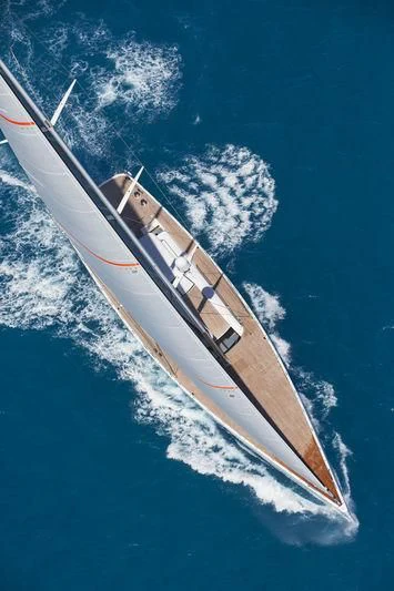 a boat in the water aboard UNFURLED Yacht for Sale
