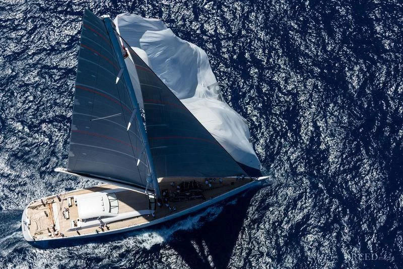 a boat on the water aboard UNFURLED Yacht for Sale
