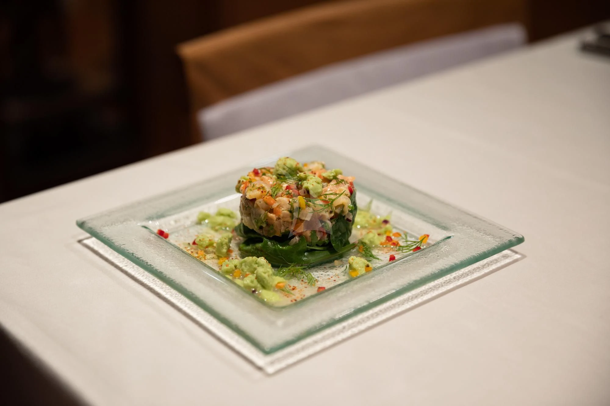 a plate of food aboard FALCO MOSCATA Yacht for Sale