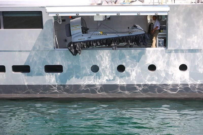 a person standing on a boat aboard FALCO MOSCATA Yacht for Sale
