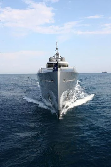 a large ship in the water aboard FALCO MOSCATA Yacht for Sale