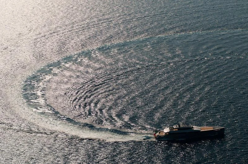 a boat in the ocean aboard FALCO MOSCATA Yacht for Sale