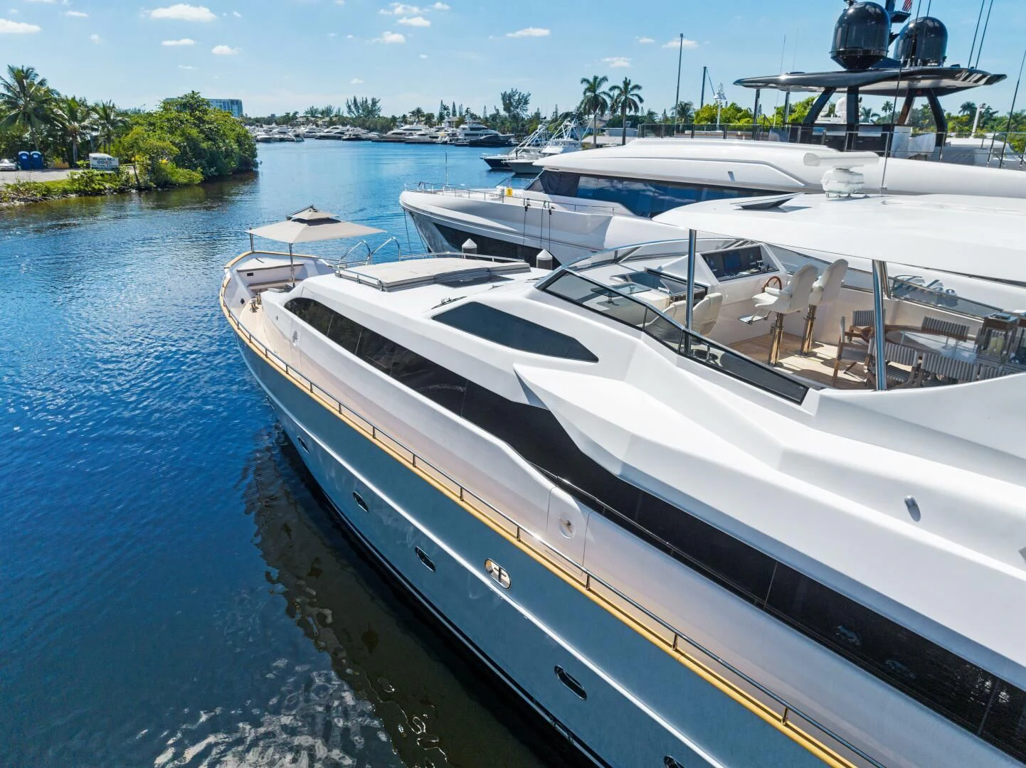 a boat on the water aboard PRINCESS LONA Yacht for Sale