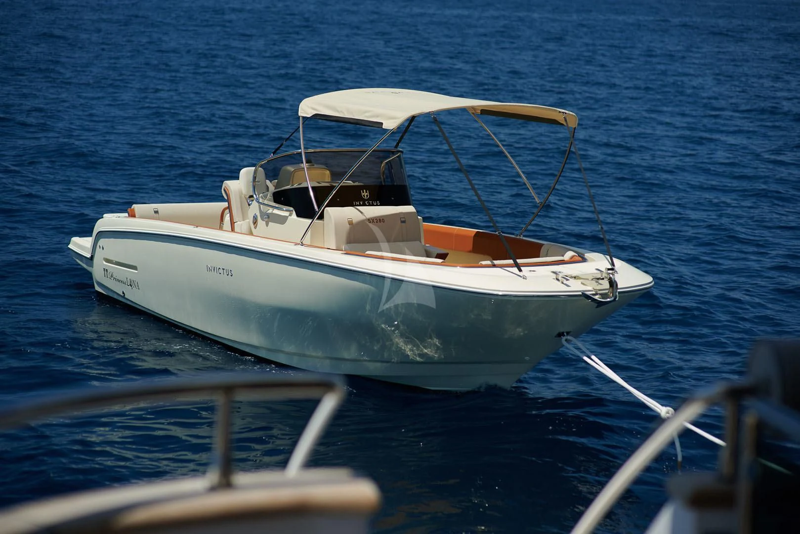 a boat on the water aboard PRINCESS LONA Yacht for Sale