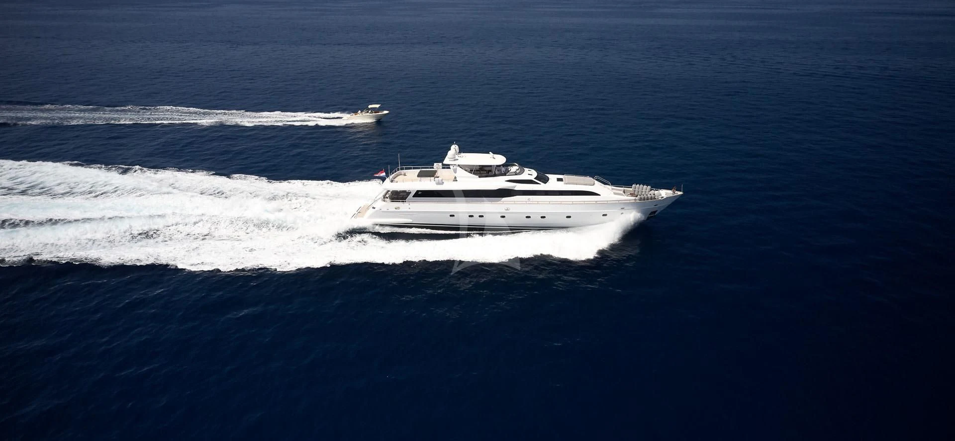 a white boat in the water aboard PRINCESS LONA Yacht for Sale