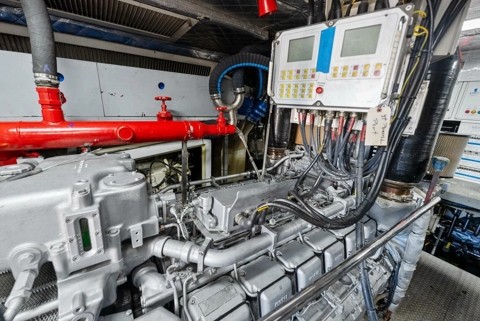 a machine with a large white object aboard PRINCESS LONA Yacht for Sale