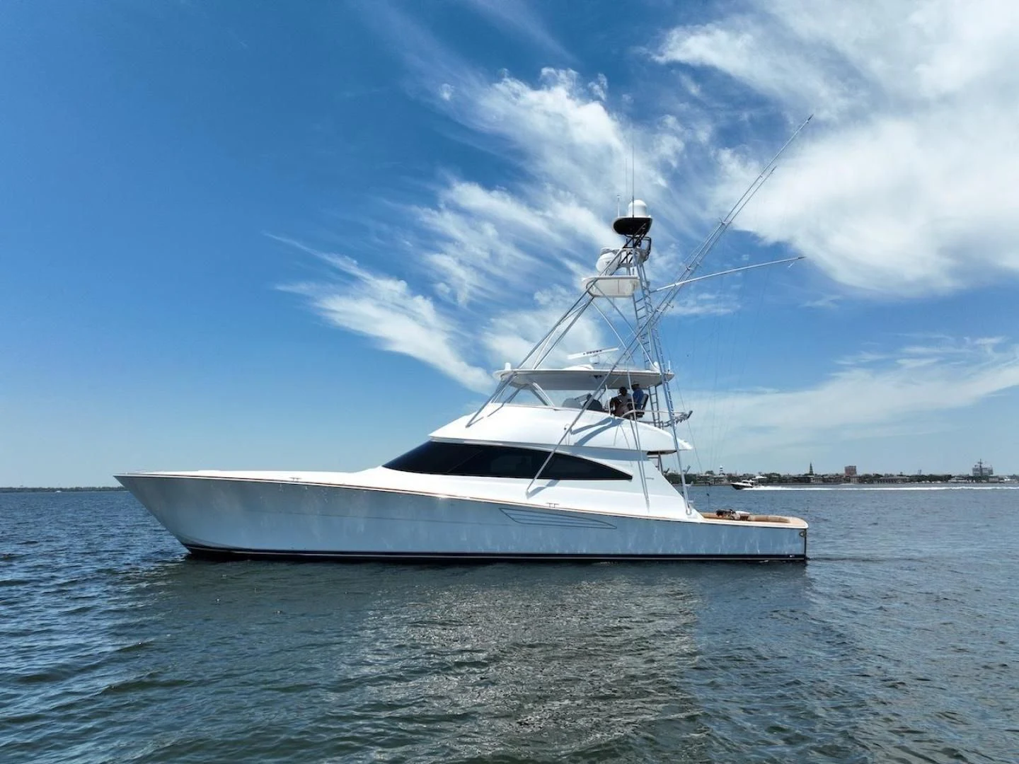 a boat on the water aboard GAME ON Yacht for Sale