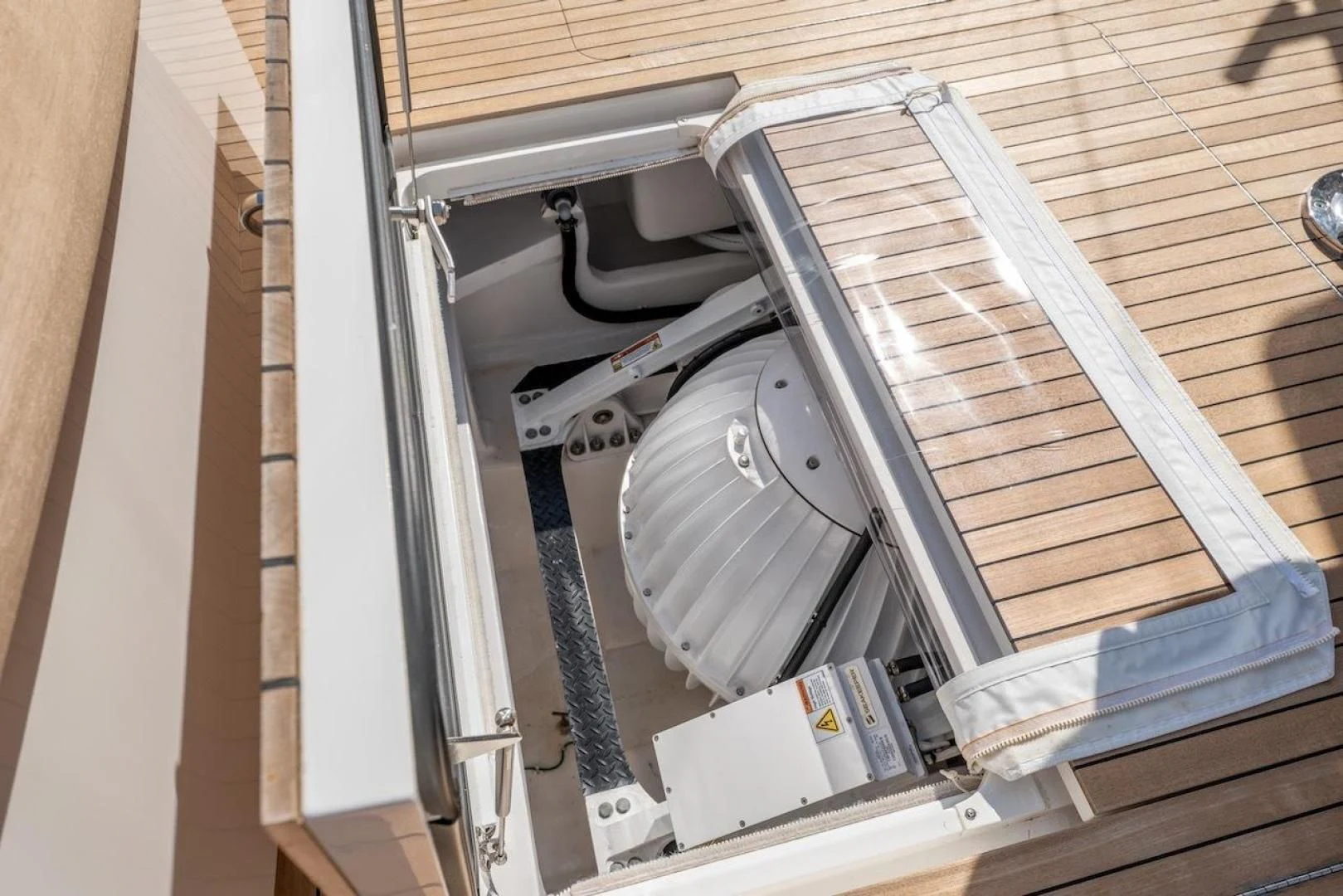 a machine on the counter aboard GAME ON Yacht for Sale