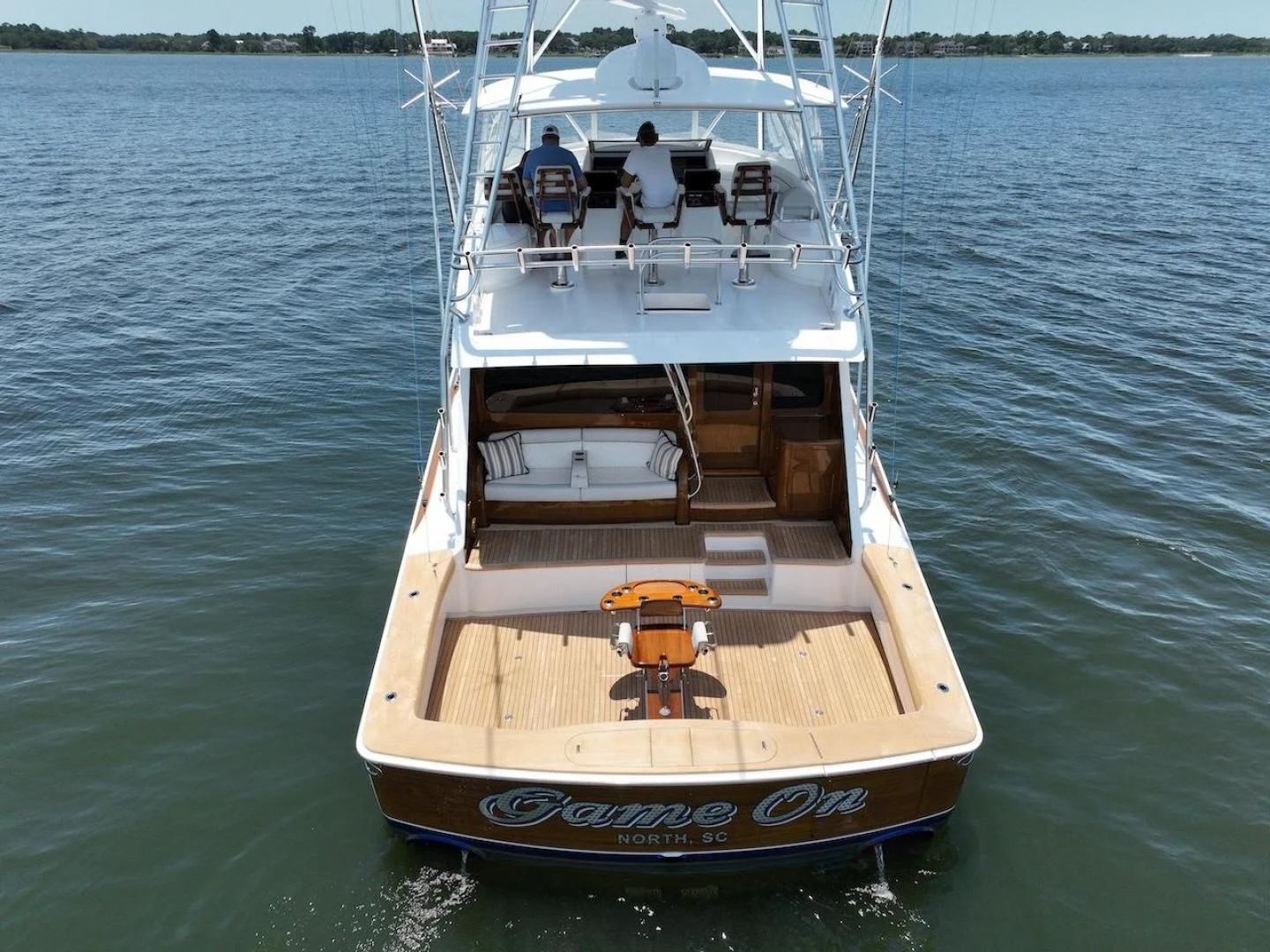 a boat with people on it aboard GAME ON Yacht for Sale