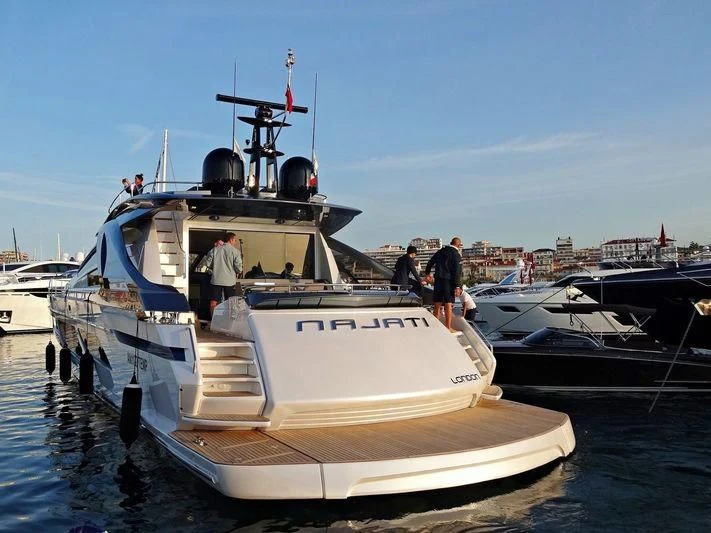 a boat in the water aboard NAJATI Yacht for Sale