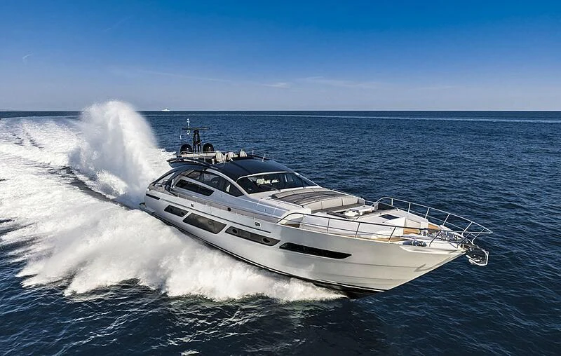 a white yacht on the water aboard NAJATI Yacht for Sale