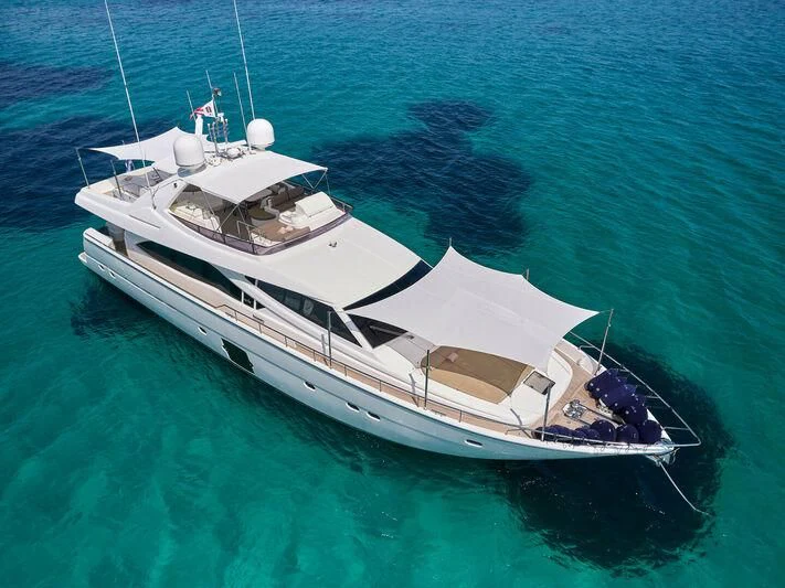 a boat in the water aboard JULIE M Yacht for Sale