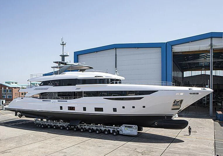 a large white yacht aboard DONNA SANTA DUE Yacht for Sale