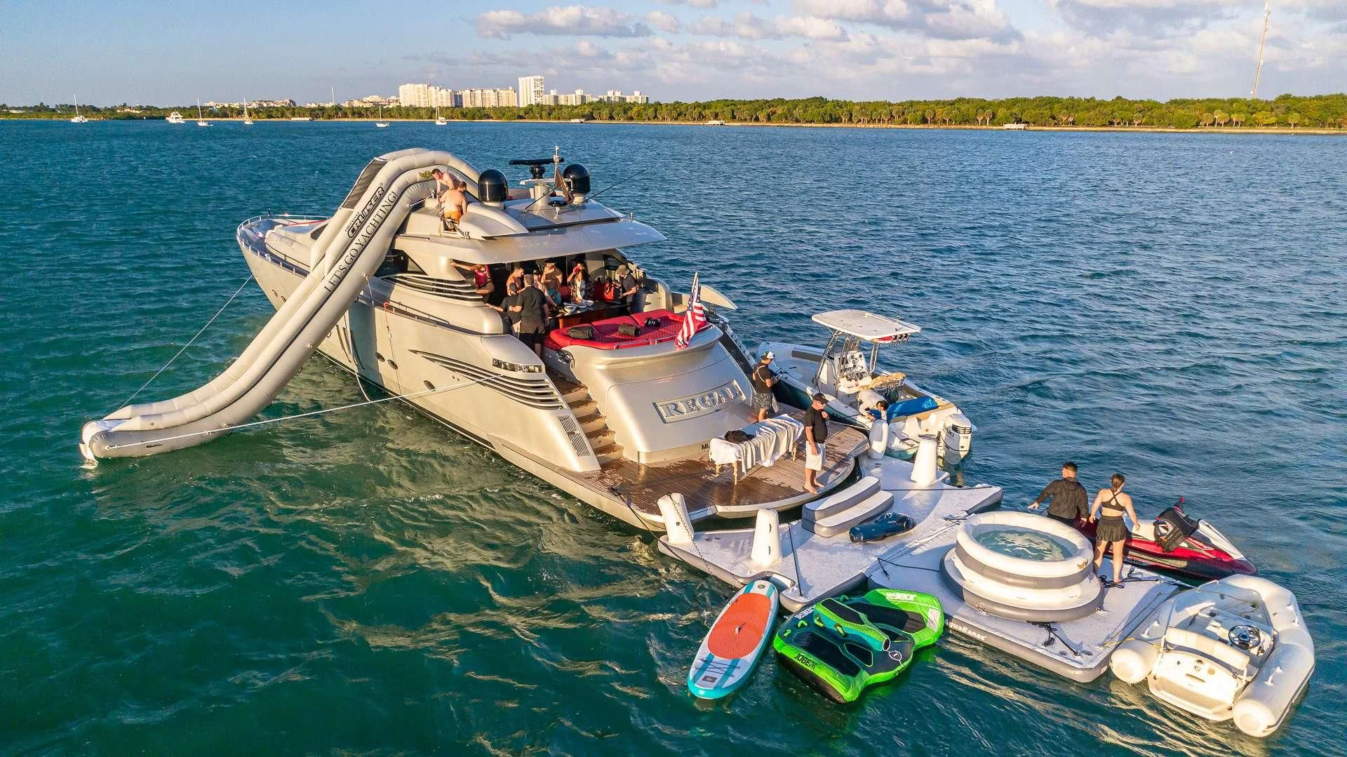 a boat on the water aboard REGAL Yacht for Sale