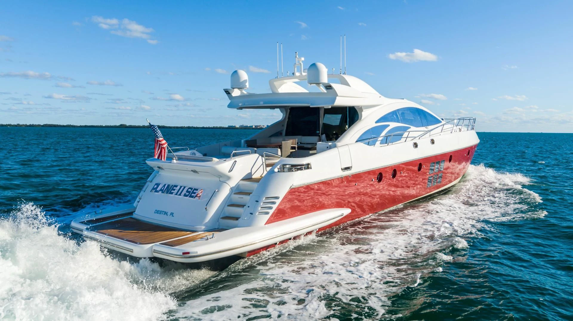 a boat on the water aboard PLANE II SEA Yacht for Sale