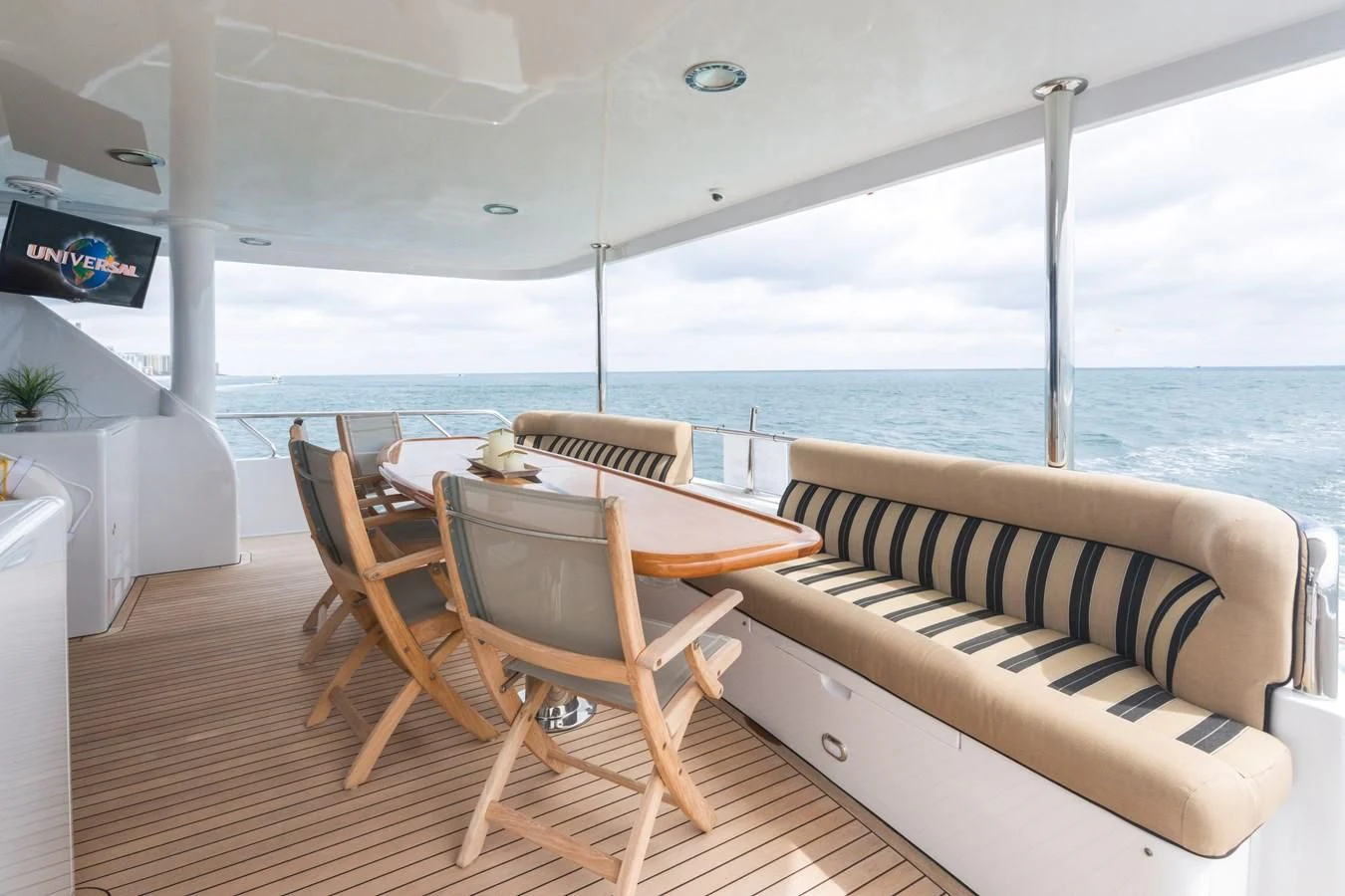 a boat on the water aboard SOMEWHERE IN TIME Yacht for Sale