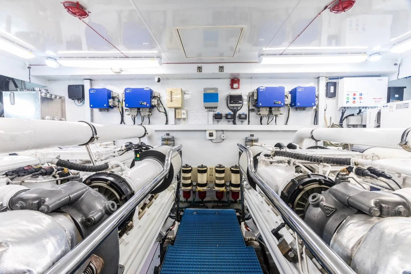 inside of a factory aboard SOMEWHERE IN TIME Yacht for Sale