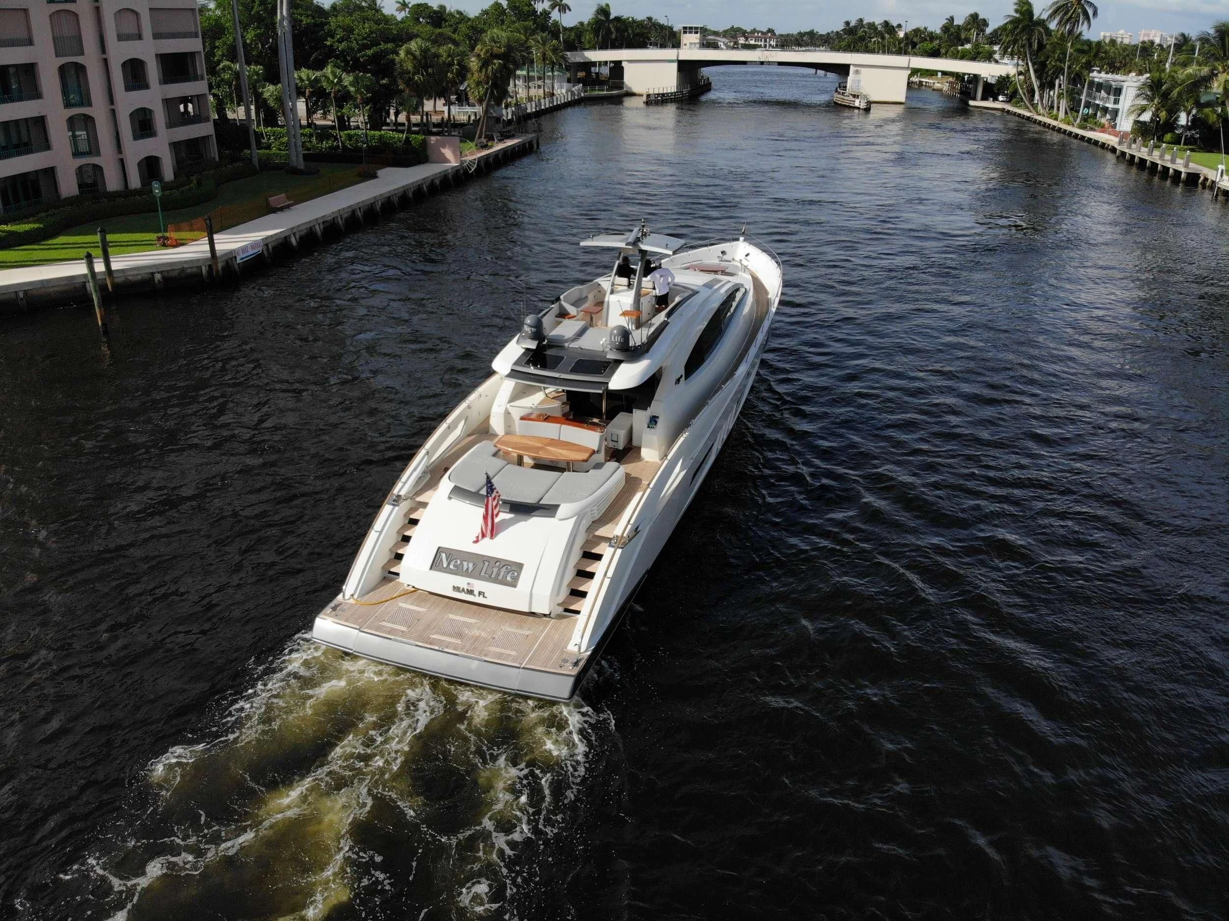 a boat on the water aboard NEW LIFE Yacht for Sale