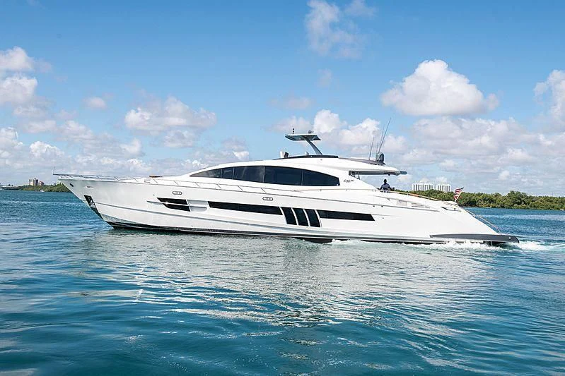 a white yacht in the water aboard NEW LIFE Yacht for Sale