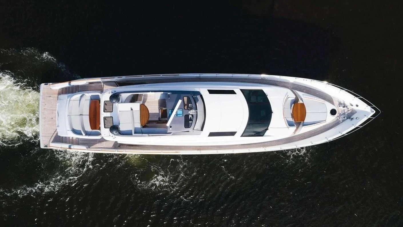 a white rectangular object with a silver band on it aboard NEW LIFE Yacht for Sale