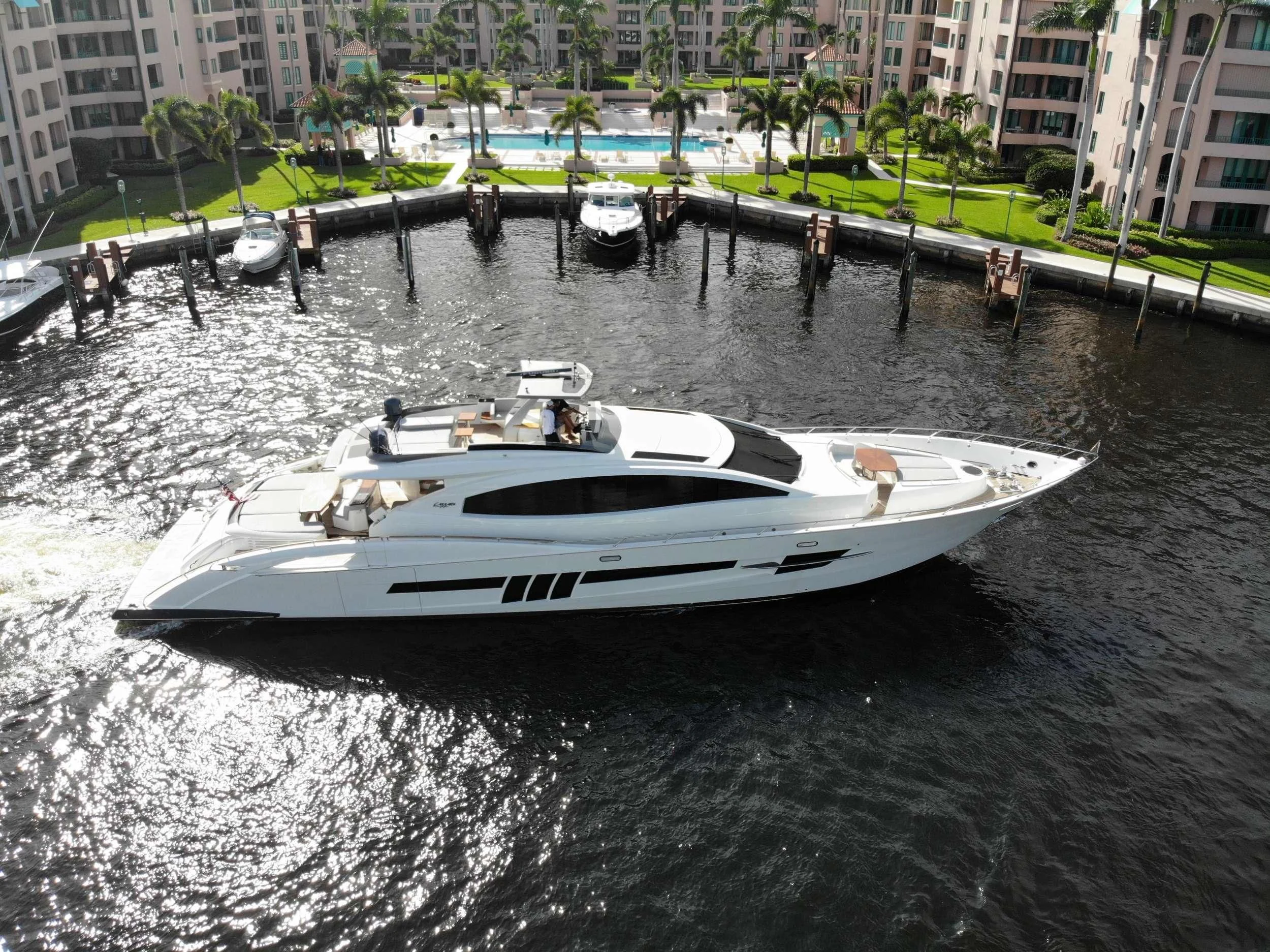 a boat on the water aboard NEW LIFE Yacht for Sale
