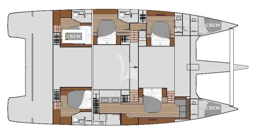 diagram aboard FLORAMYE Yacht for Charter