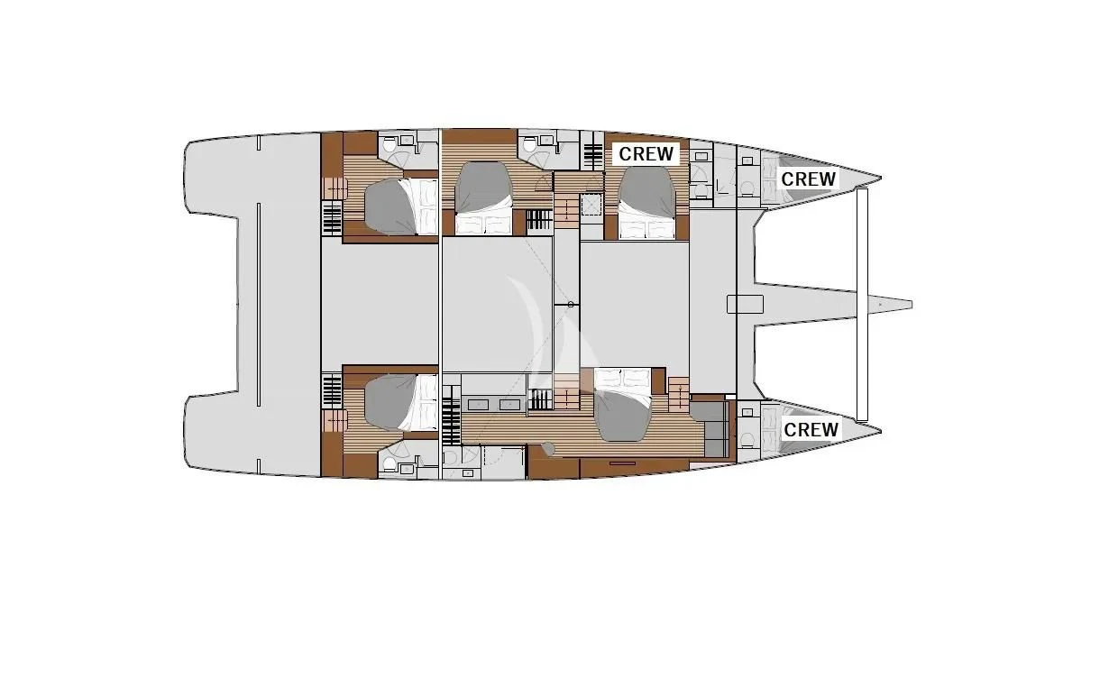 diagram aboard FLORAMYE Yacht for Charter