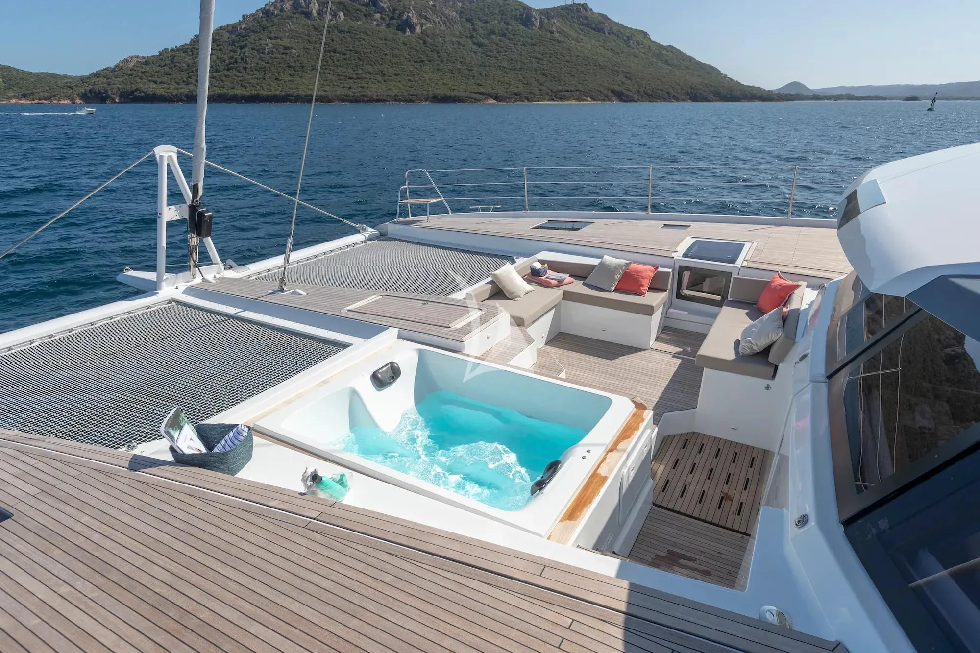 a boat on the water aboard FLORAMYE Yacht for Charter