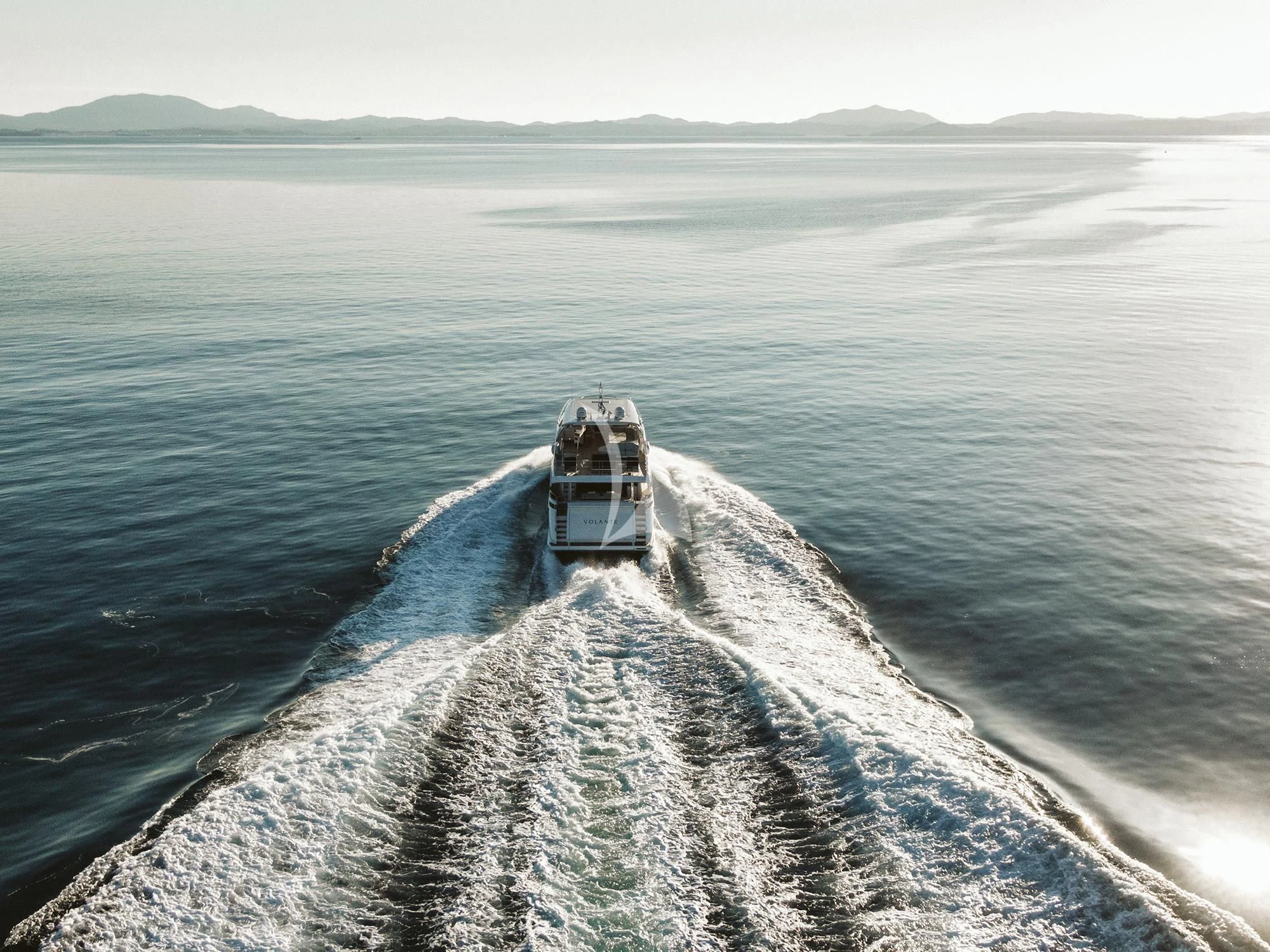 a boat on the water aboard AGIO Yacht for Charter